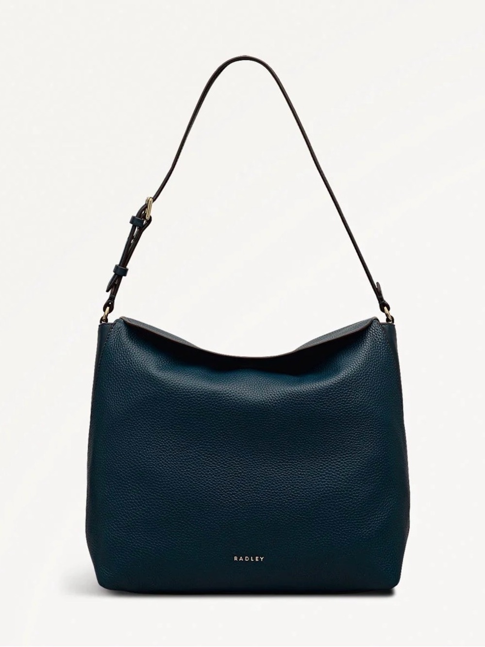 NWT Radley London City Road Leather Large Flapover Shoulder Bag Open Green Teal